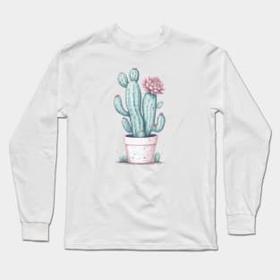 Cute Cactus Long Sleeve T-Shirt